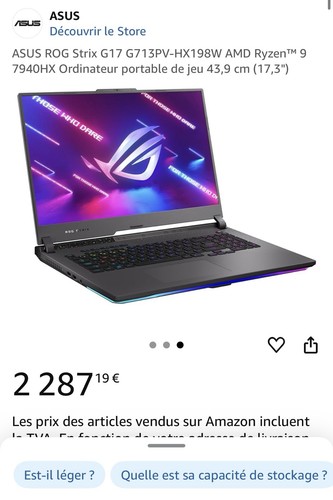 Gamer portable asus rog - portable,